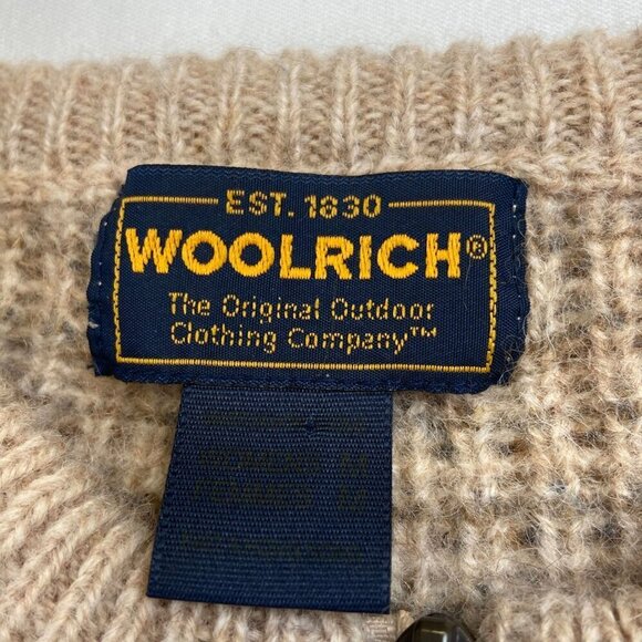 Woolrich Vintage Cardigan Sweater 100% Wool Thick Knit Zip-Up Women's Medium EUC - Picture 10 of 12